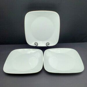 Corelle Pure White Luncheon Plates Corning White Square Wide Rim Lunch Plates